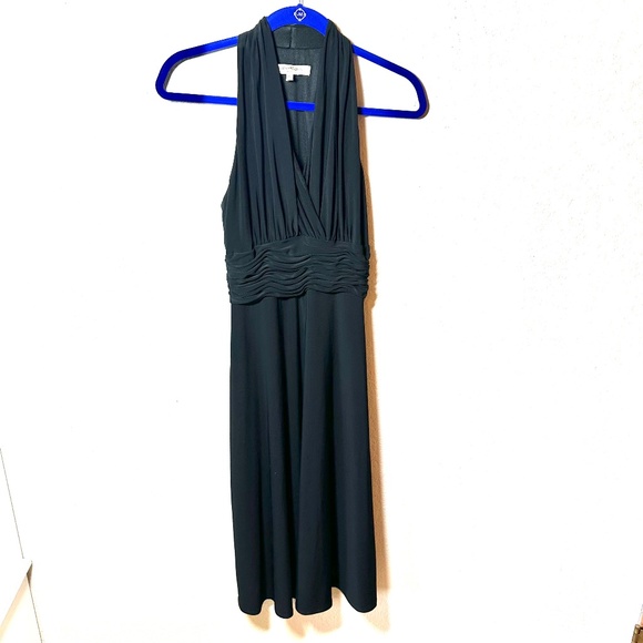 Evan-Picone Black Halter Midi Dress – Size 6‎ - Picture 2 of 8